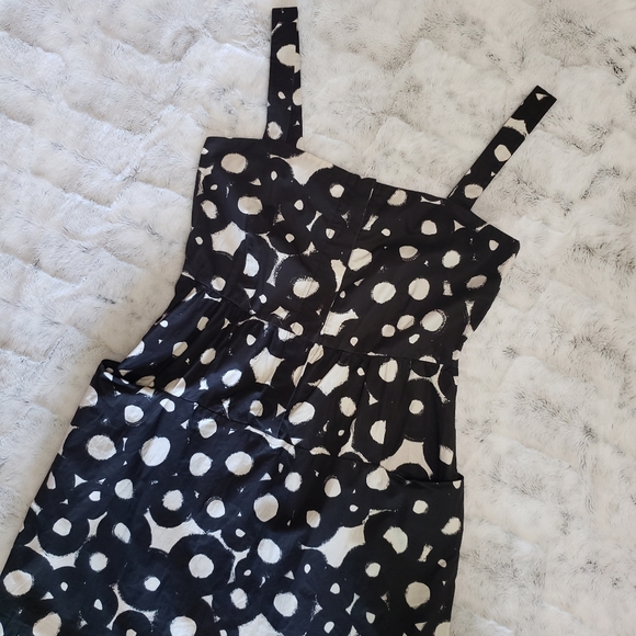 Theory Louni Tangiers Black White Circle Sundress - Picture 3 of 5